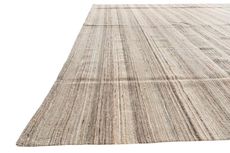 Detail image of 10' x 12' 8 Hand Woven Kilim Modern Wool Rug