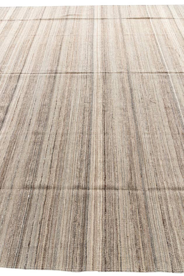 Detail image of 10' x 12' 8 Hand Woven Kilim Modern Wool Rug