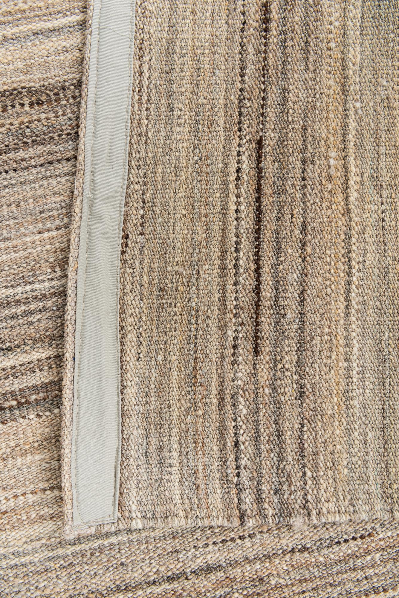 10' x 12' 8 Hand Woven Kilim Modern Wool Rug