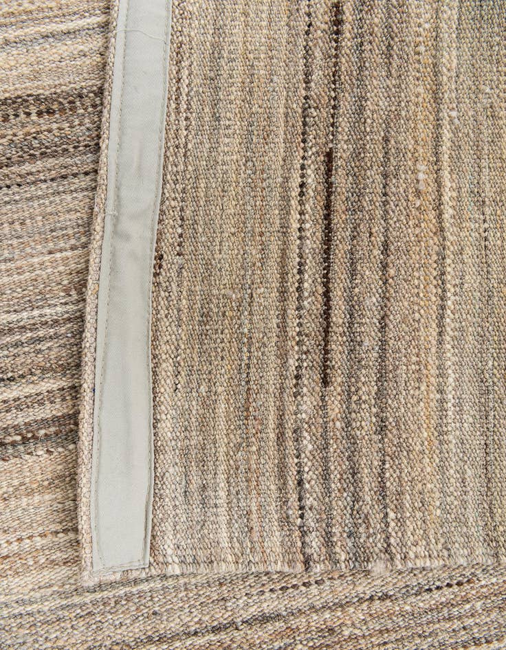 Detail image of 10' x 12' 8 Hand Woven Kilim Modern Wool Rug