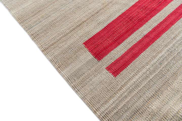 8' x 9' 8 Hand Woven Kilim Modern Wool Rug