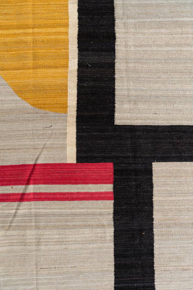 Detail image of 245cm x 295cm Hand Woven Kilim Modern Wool Rug