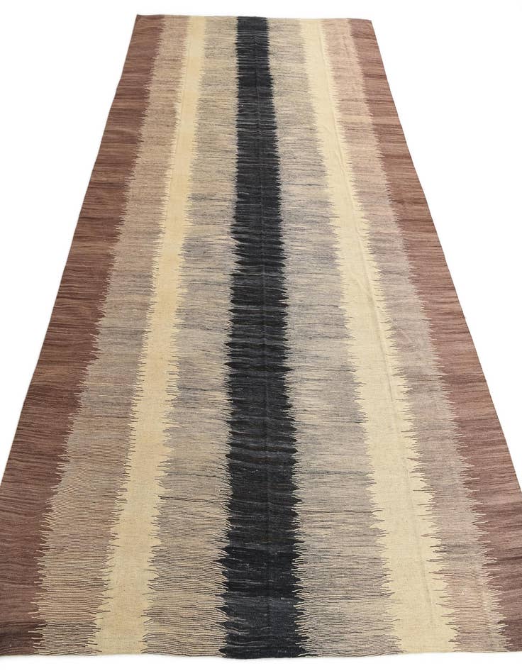 Detail image of 10' 1 x 13' 8  Hand Woven Kilim Modern Wool Rug