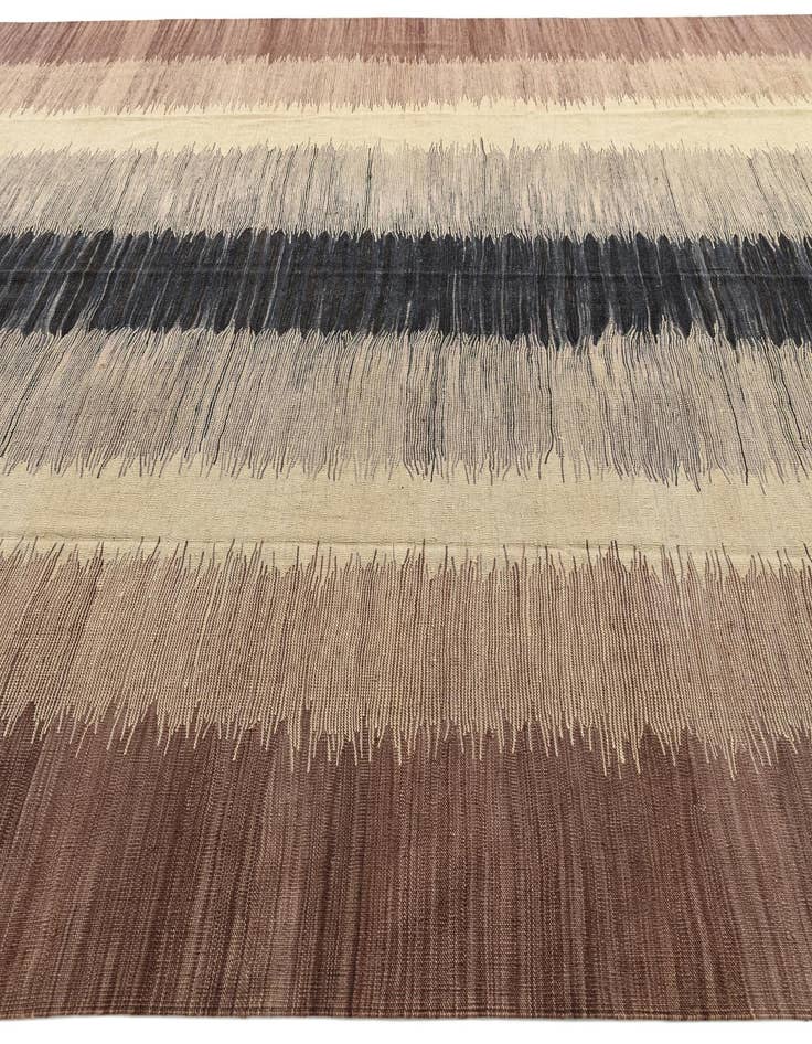 Detail image of 10' 1 x 13' 8  Hand Woven Kilim Modern Wool Rug