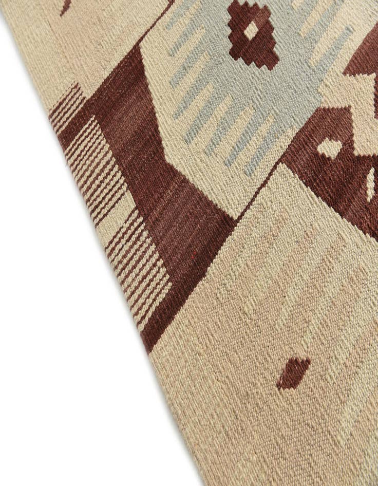Detail image of 6' 8 x 9' 10  Hand Woven Kilim Modern Wool Rug