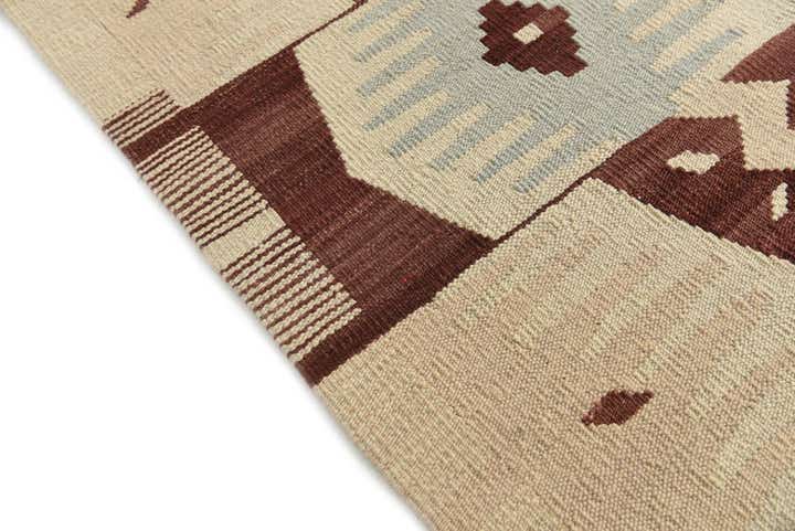 6' 8 x 9' 10 Hand Woven Kilim Modern Wool Rug
