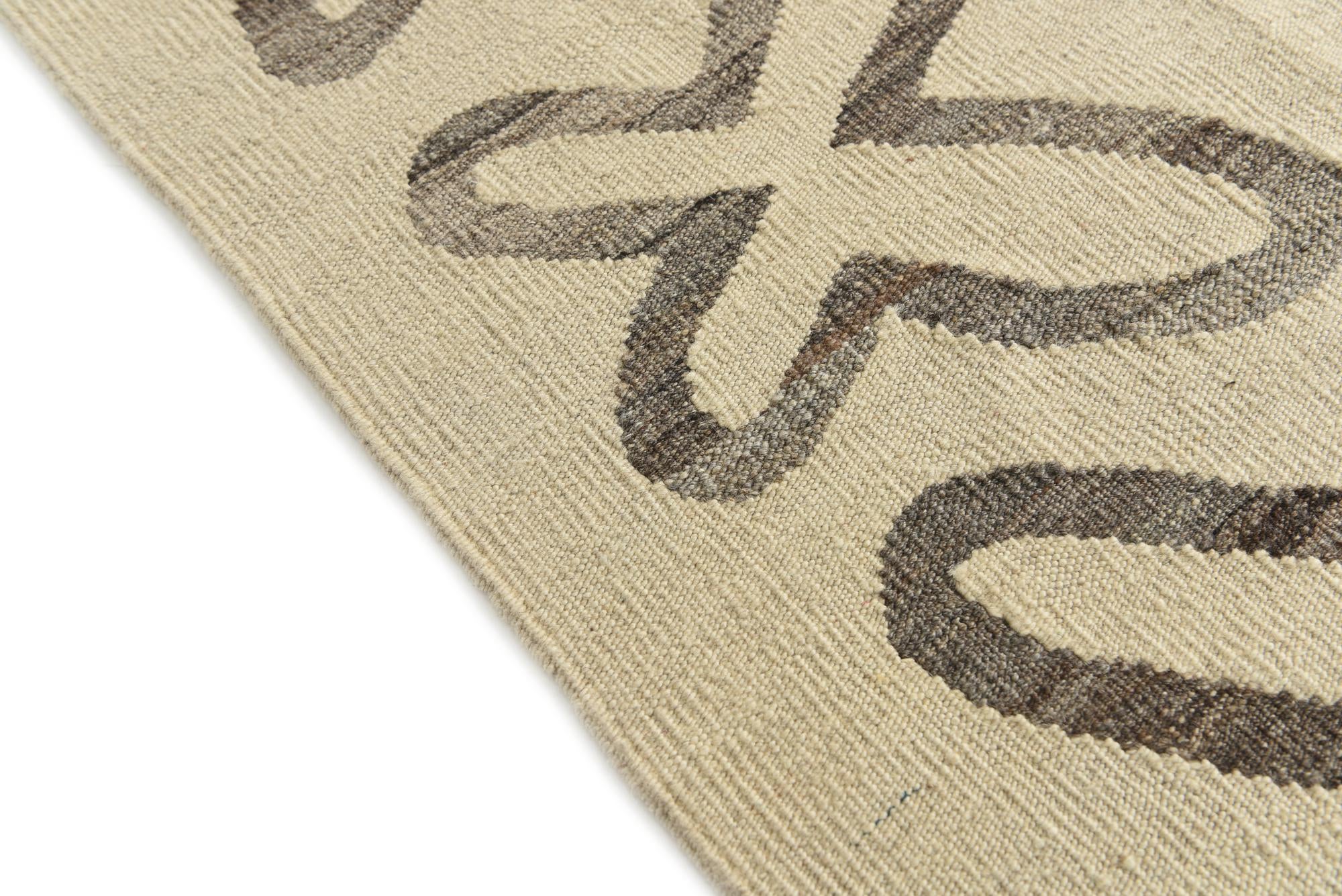 5' x 6' 5 Hand Woven Kilim Modern Wool Rug