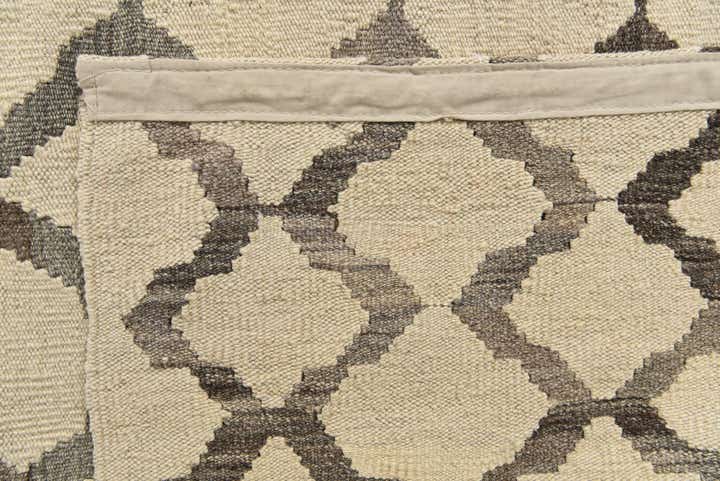 6' 4 x 7' 8 Hand Woven Kilim Modern Wool Rug