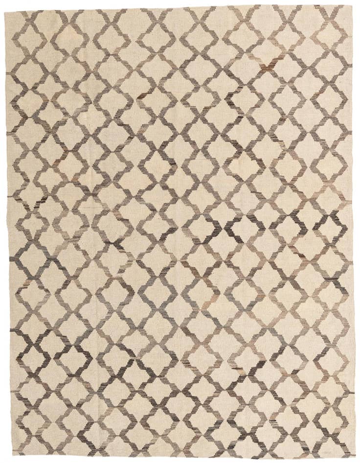 Detail image of 6' 4 x 7' 8 Hand Woven Kilim Modern Wool Rug