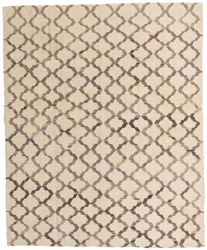 6' 4 x 7' 8 Hand Woven Kilim Modern Wool Rug