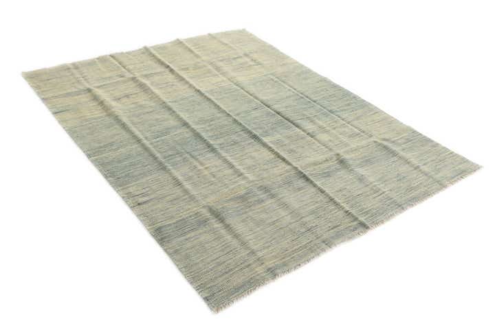 5' x 6' 6 Hand Woven Kilim Modern Wool Rug