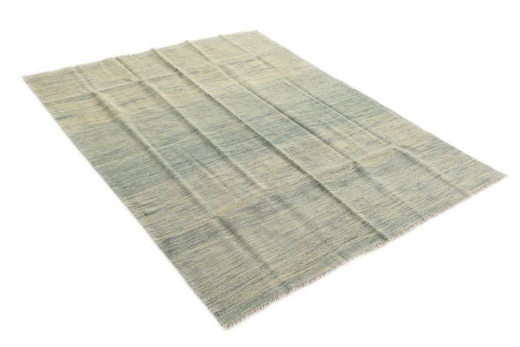 Detail image of 5' x 6' 6 Hand Woven Kilim Modern Wool Rug