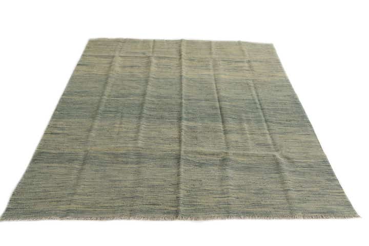 5' x 6' 6 Hand Woven Kilim Modern Wool Rug