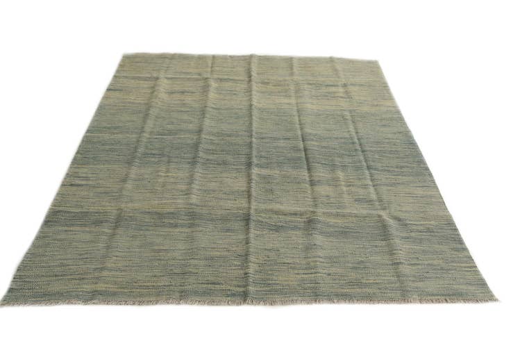 Detail image of 5' x 6' 6 Hand Woven Kilim Modern Wool Rug