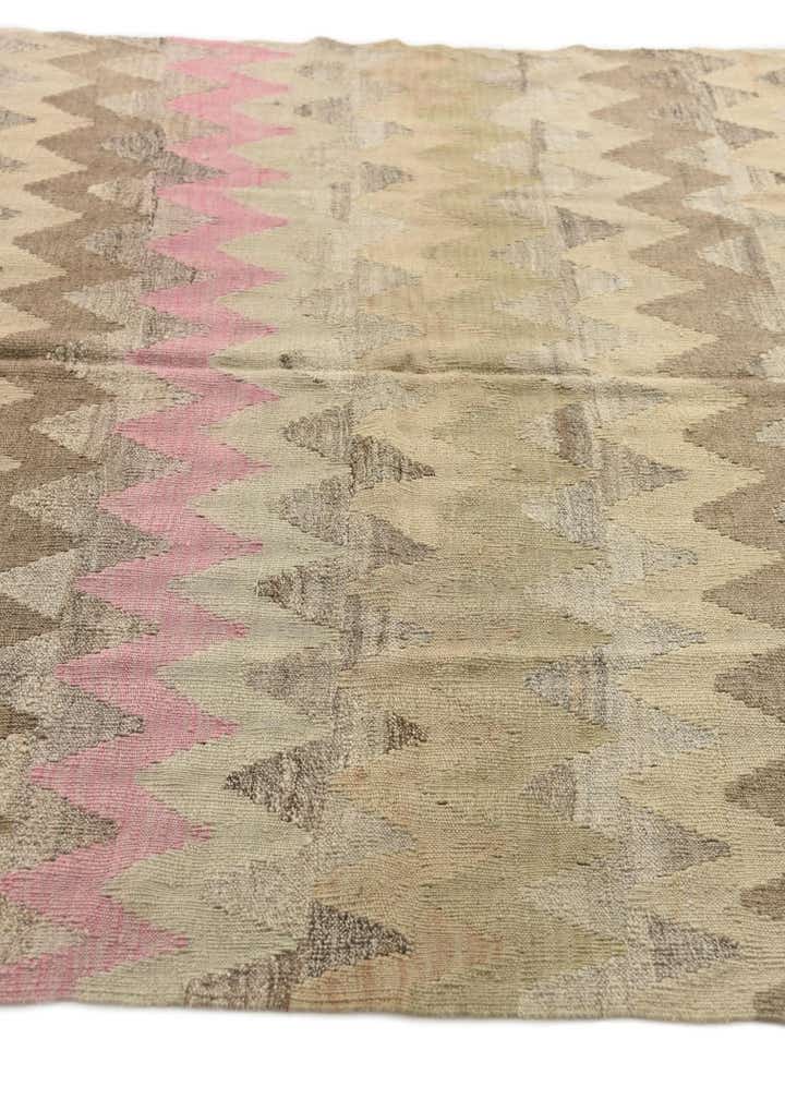 5' 4 x 7' 8 Hand Woven Kilim Modern Wool Rug