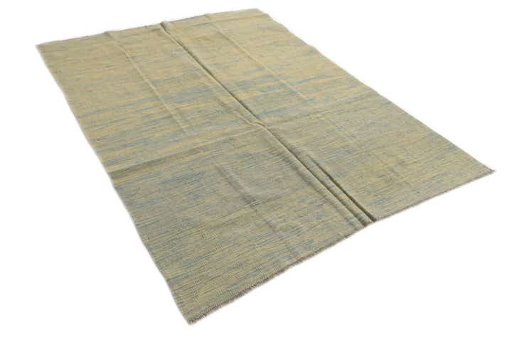 4' 10 x 6' 5 Hand Woven Kilim Modern Wool Rug