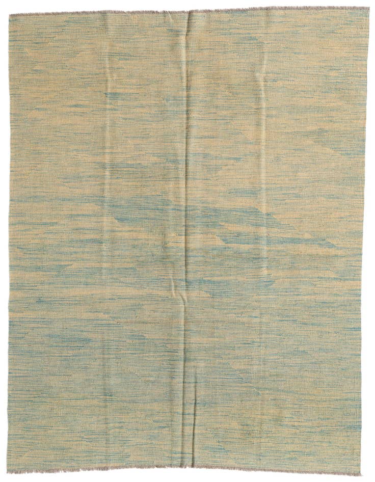 Detail image of 4' 10 x 6' 5 Hand Woven Kilim Modern Wool Rug