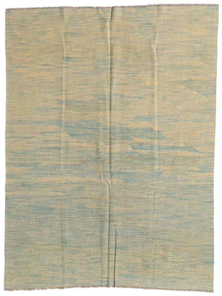 4' 10 x 6' 5 Hand Woven Kilim Modern Wool Rug
