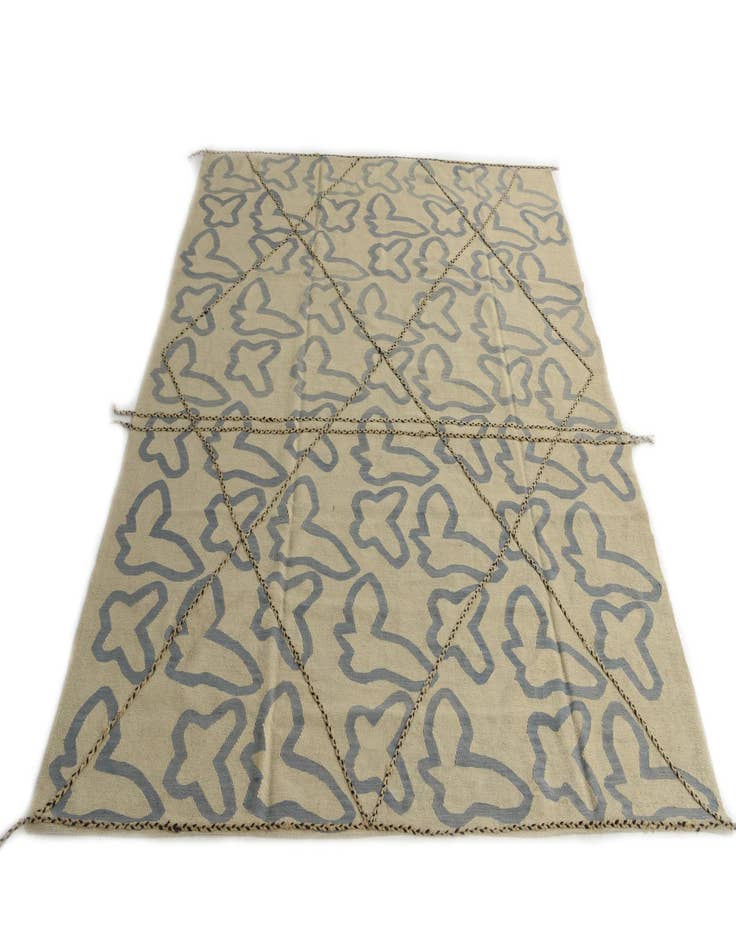 Detail image of 8' 5 x 9' 10  Hand Woven Kilim Modern Wool Rug