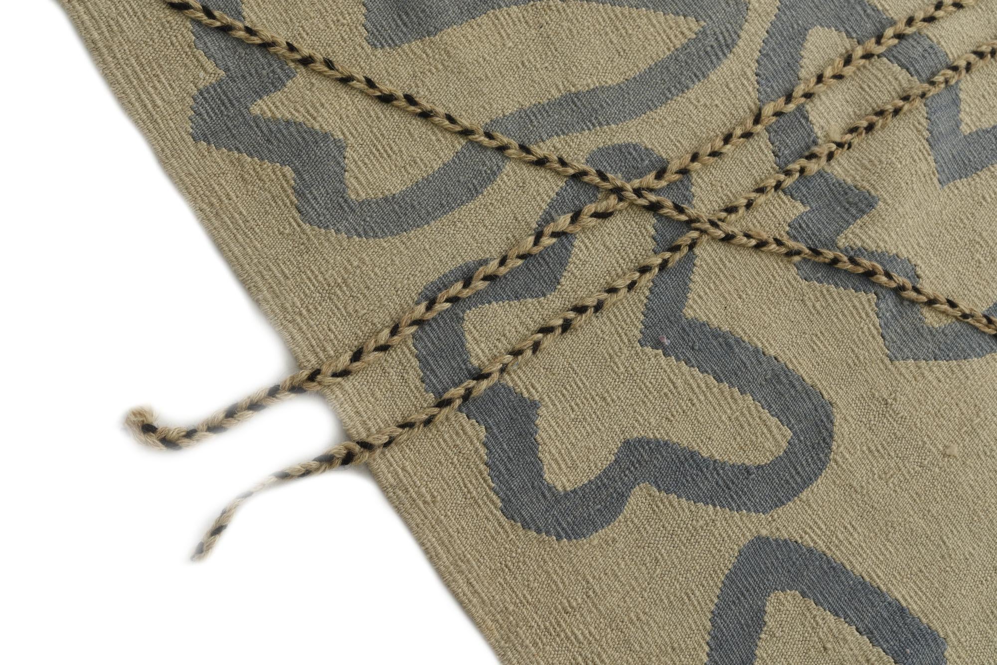 8' 5 x 9' 10 Hand Woven Kilim Modern Wool Rug