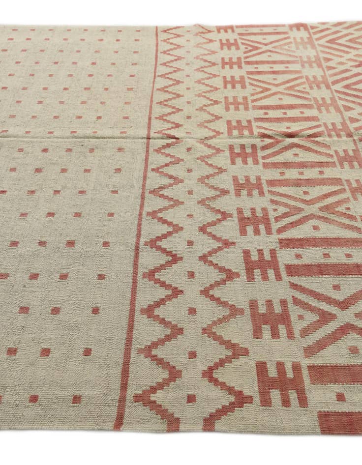Detail image of 7' 1 x 9' 5  Hand Woven Kilim Modern Wool Rug