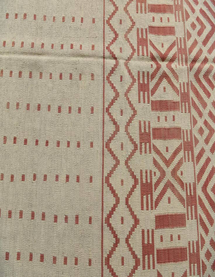 Detail image of 7' 1 x 9' 5  Hand Woven Kilim Modern Wool Rug