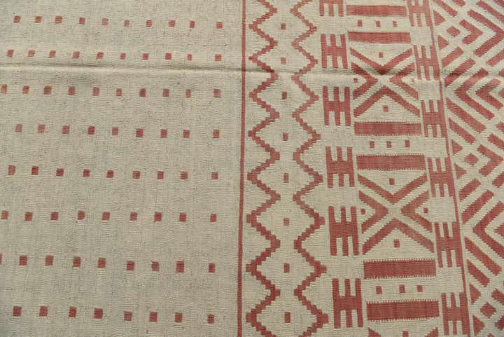 7' 1 x 9' 5 Hand Woven Kilim Modern Wool Rug