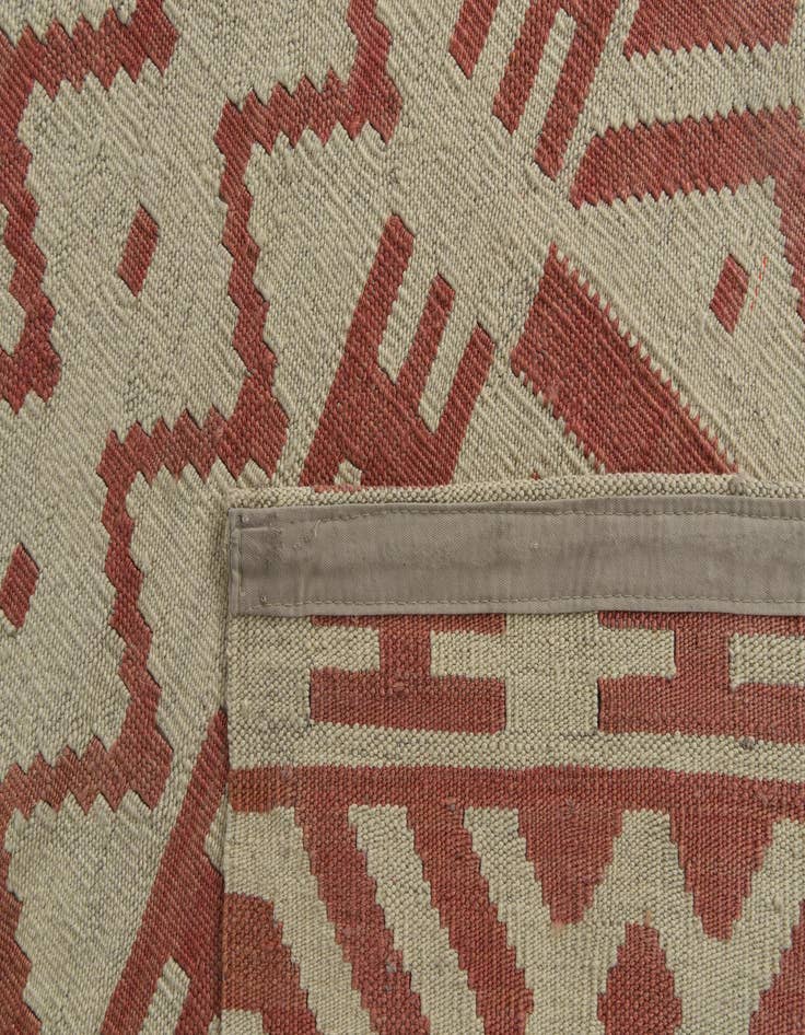Detail image of 7' 1 x 9' 5  Hand Woven Kilim Modern Wool Rug
