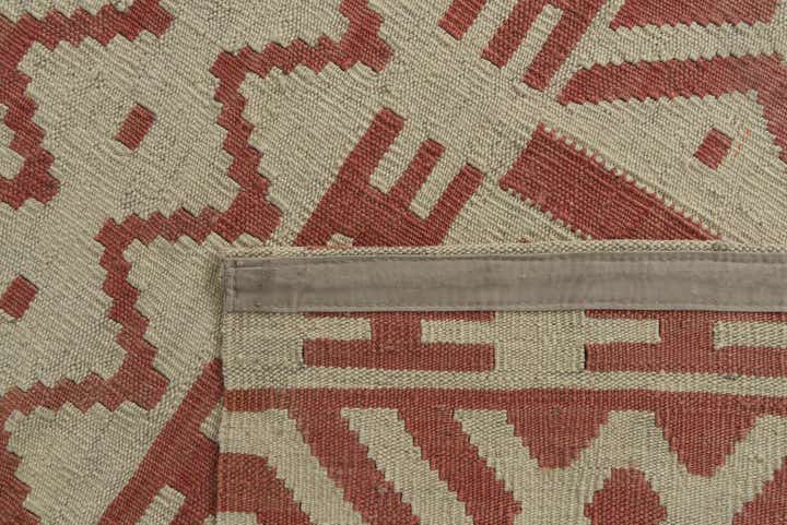 7' 1 x 9' 5 Hand Woven Kilim Modern Wool Rug