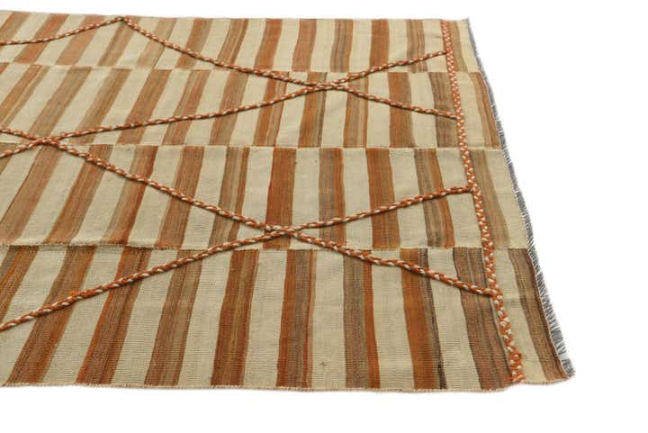 5' 5 x 7' 9 Hand Woven Kilim Modern Wool Rug