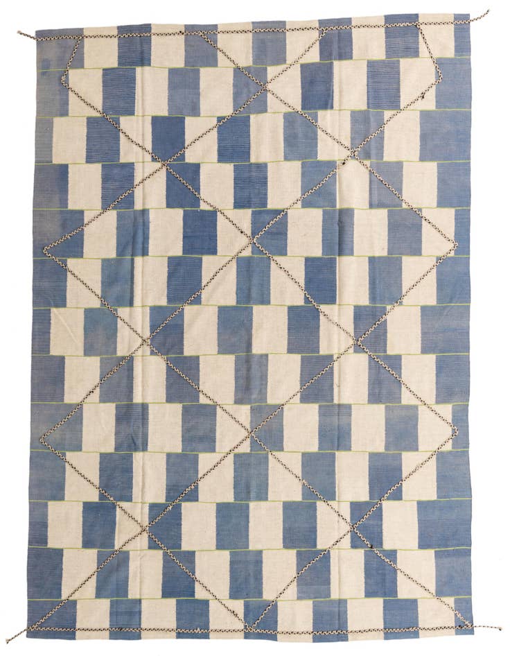 Detail image of 8' 5 x 10' Hand Woven Kilim Modern Wool Rug