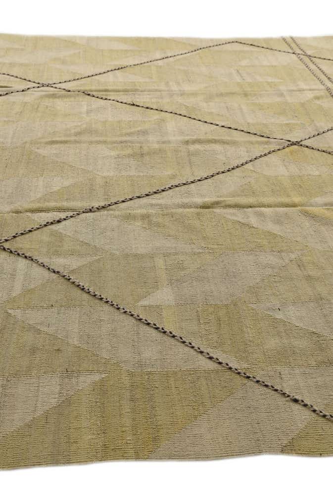 10' 2 x 12' 9 Hand Woven Kilim Modern Wool Rug