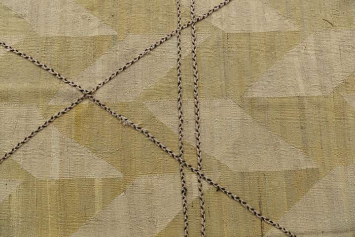 10' 2 x 12' 9 Hand Woven Kilim Modern Wool Rug