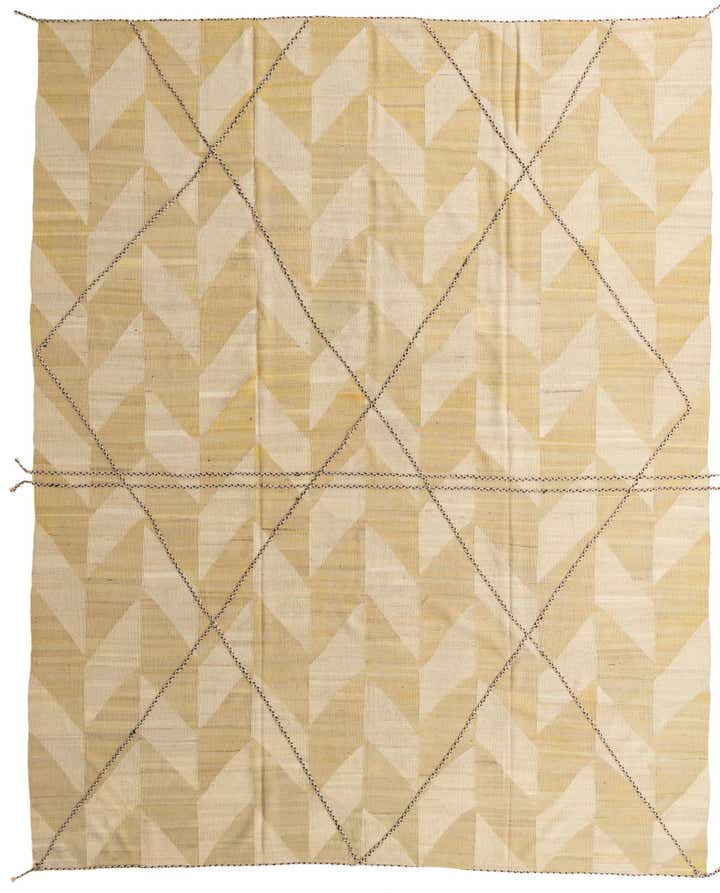 10' 2 x 12' 9 Hand Woven Kilim Modern Wool Rug