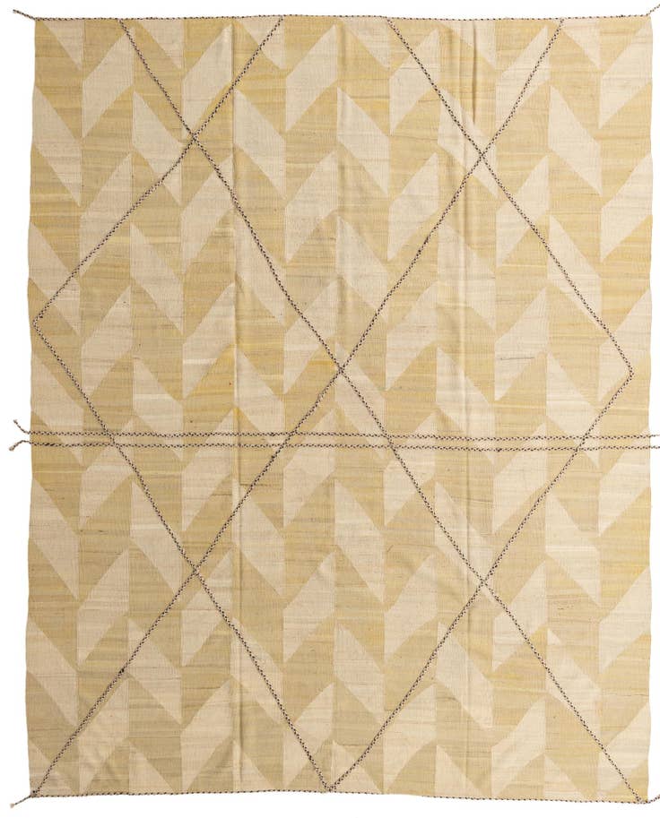 Detail image of 10' 2 x 12' 9 Hand Woven Kilim Modern Wool Rug