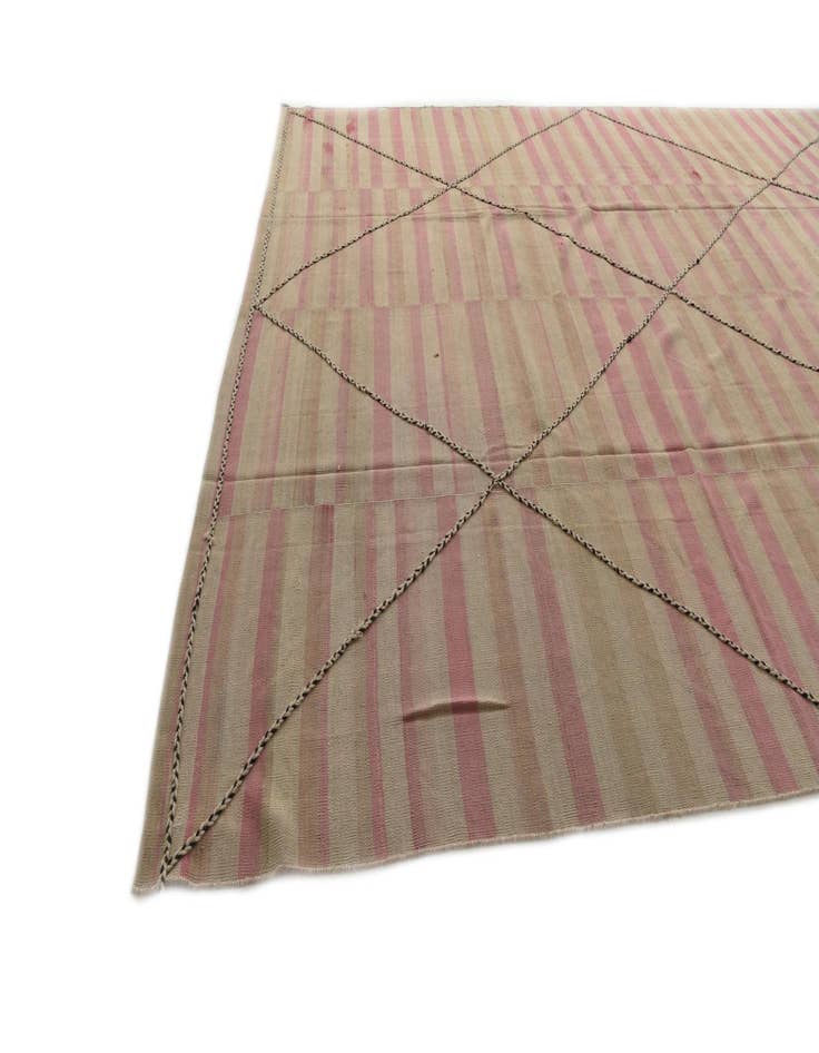 Detail image of 9' 4 x 12' 9  Hand Woven Kilim Modern Wool Rug