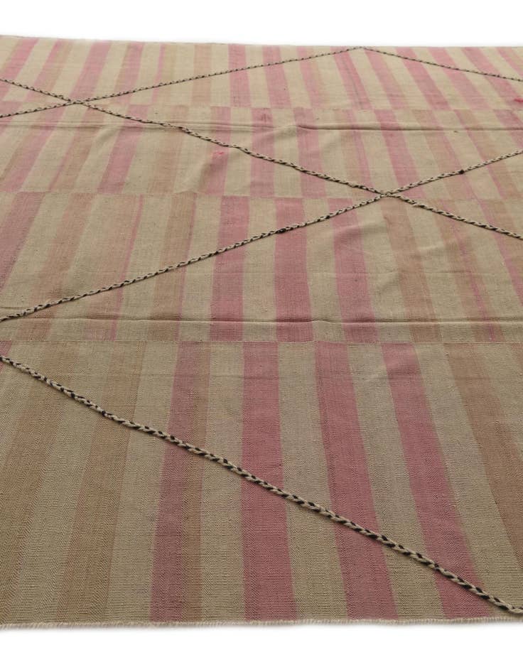 Detail image of 9' 4 x 12' 9  Hand Woven Kilim Modern Wool Rug