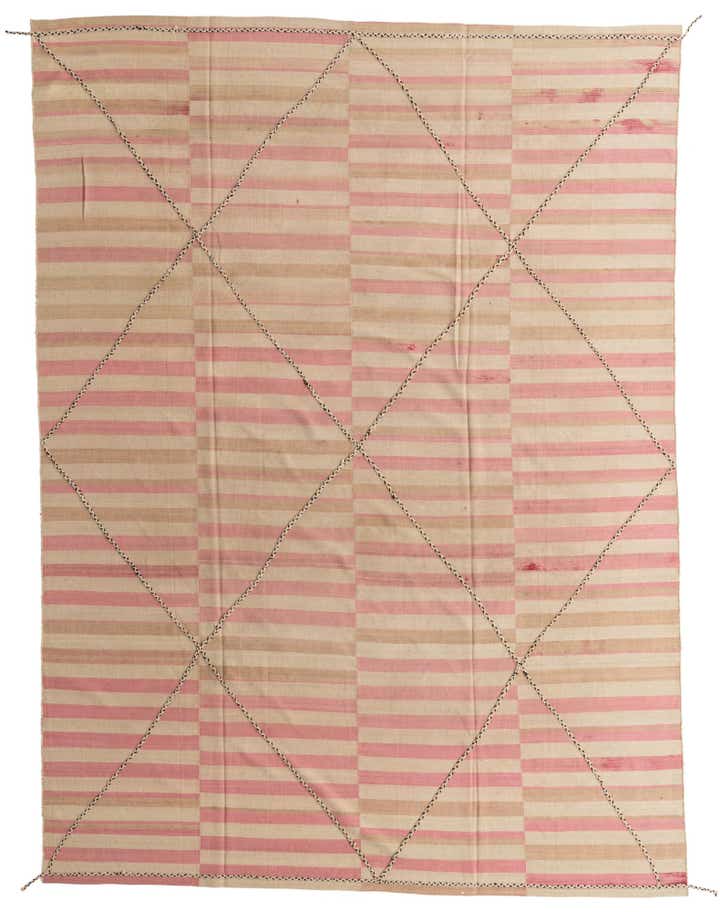 9' 4 x 12' 9 Hand Woven Kilim Modern Wool Rug