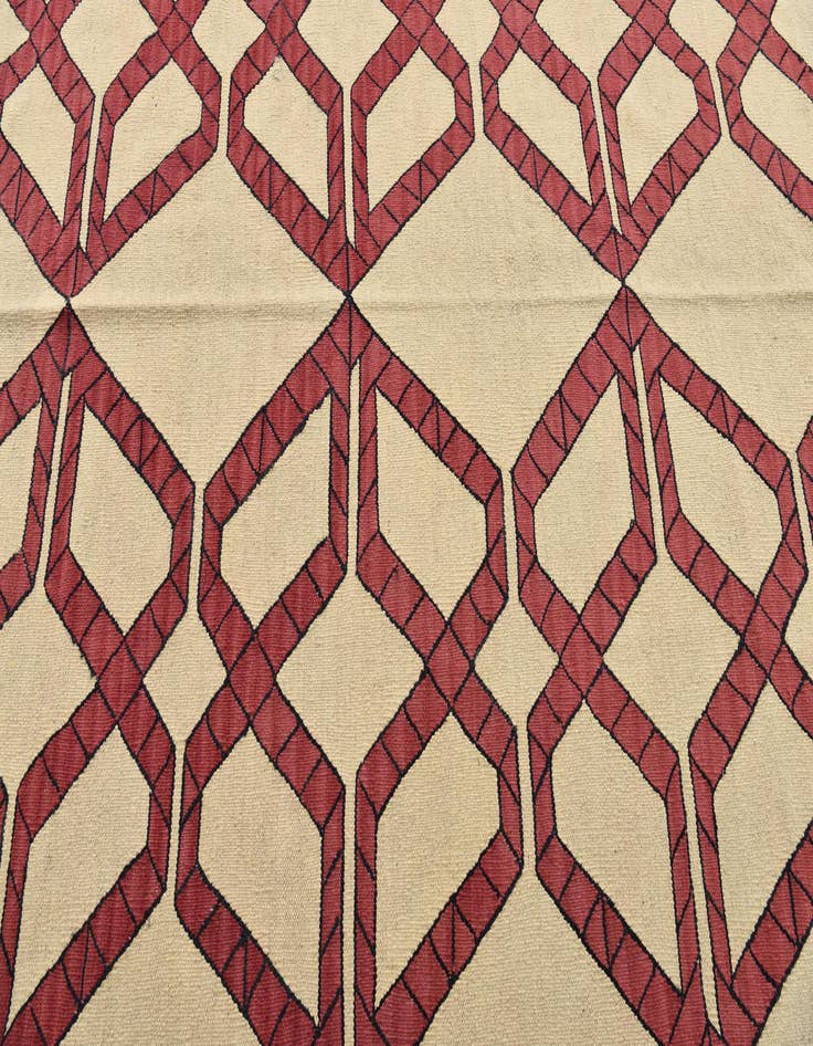 Detail image of 5' 1 x 6' 9  Hand Woven Kilim Modern Wool Rug