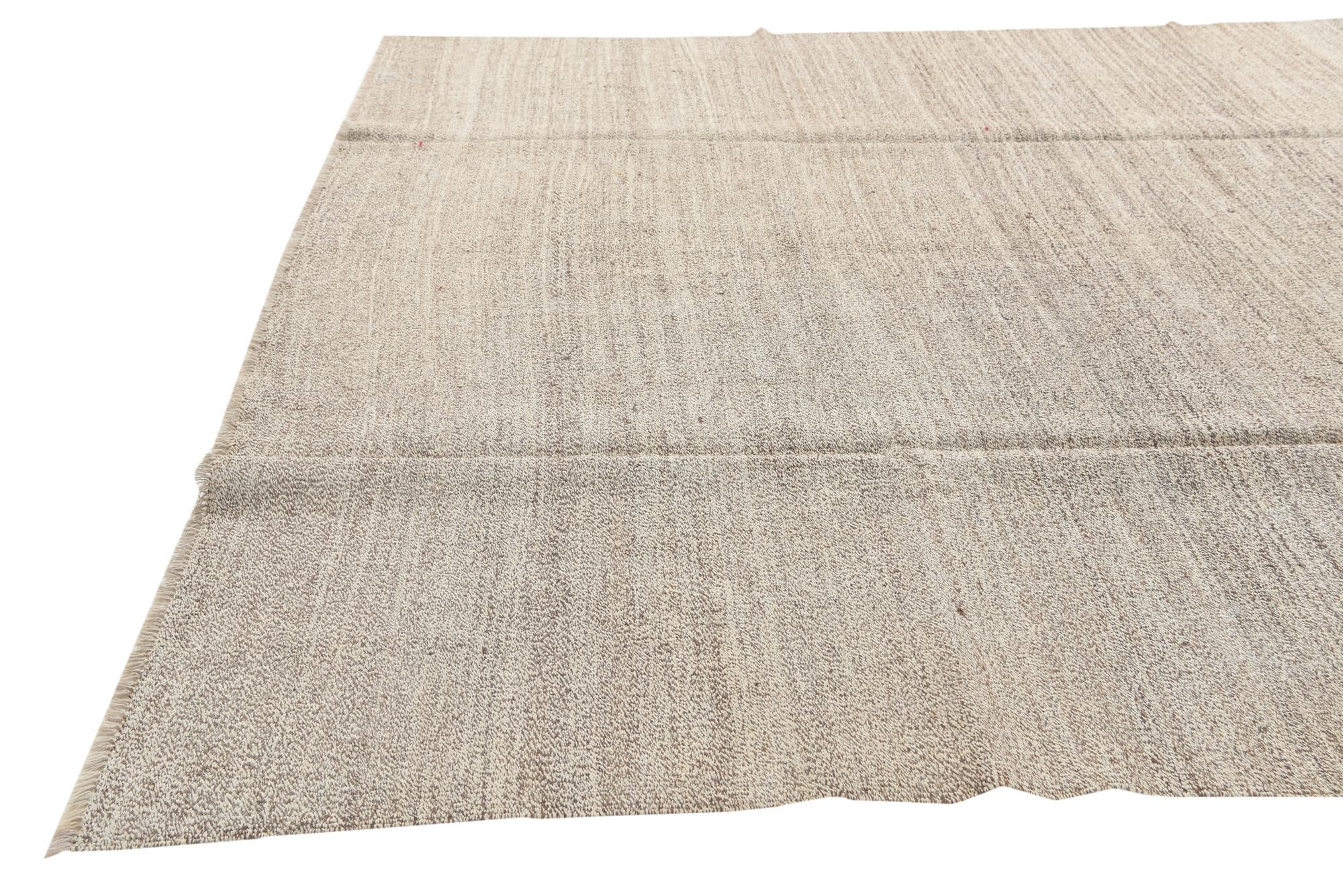 8' 3 x 9' 4 Hand Woven Kilim Modern Wool Rug