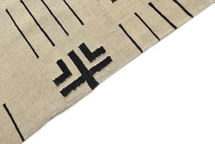 6' 4 x 7' 10 Hand Woven Kilim Modern Wool Rug