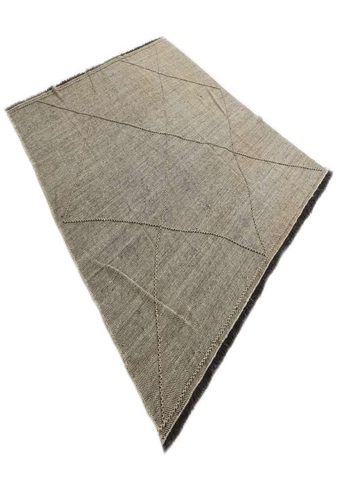8' 6 x 9' 8 Hand Woven Kilim Modern Wool Rug