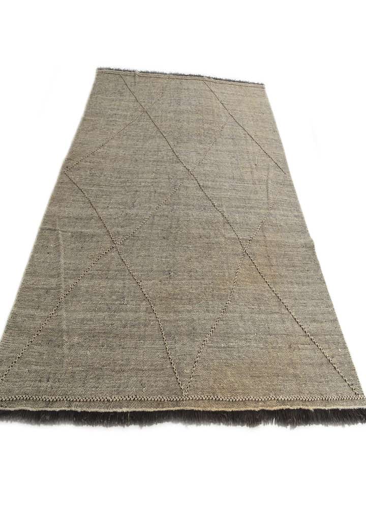 8' 6 x 9' 8 Hand Woven Kilim Modern Wool Rug