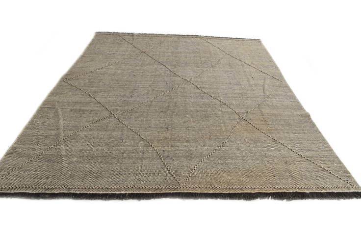Detail image of 8' 6 x 9' 8 Hand Woven Kilim Modern Wool Rug