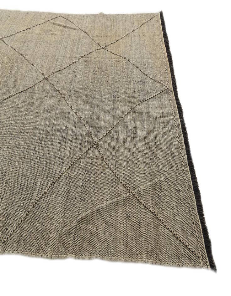 Detail image of 8' 6 x 9' 8 Hand Woven Kilim Modern Wool Rug