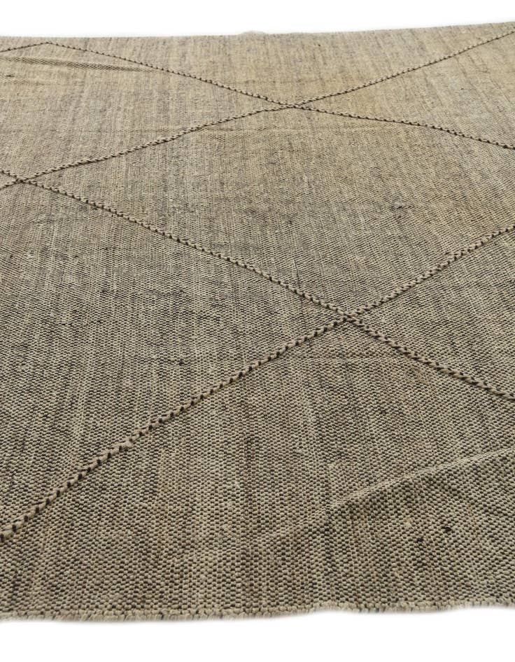 Detail image of 8' 6 x 9' 8 Hand Woven Kilim Modern Wool Rug