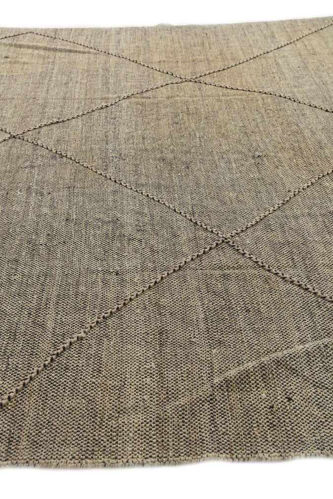 8' 6 x 9' 8 Hand Woven Kilim Modern Wool Rug