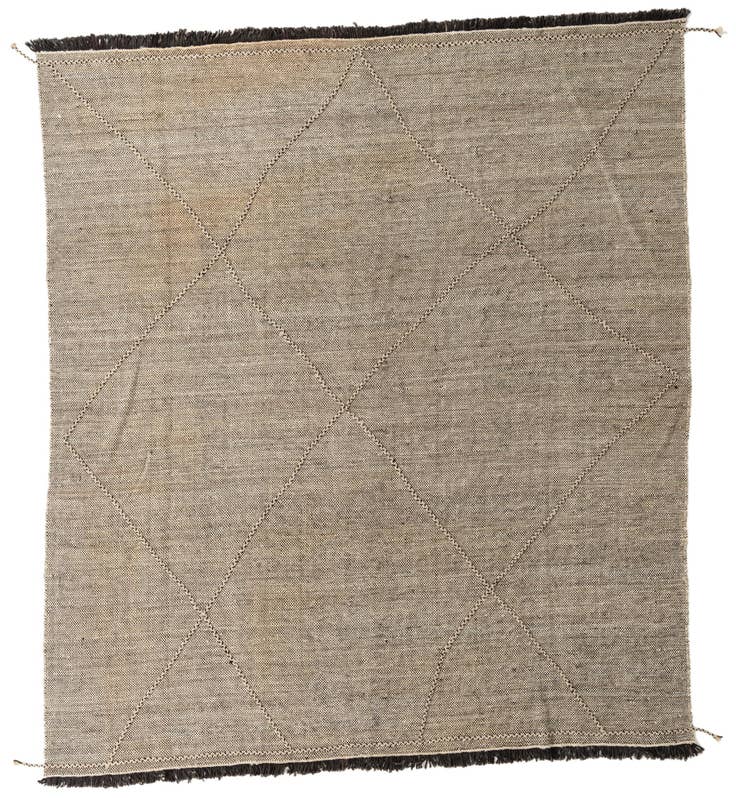 Detail image of 8' 6 x 9' 8 Hand Woven Kilim Modern Wool Rug