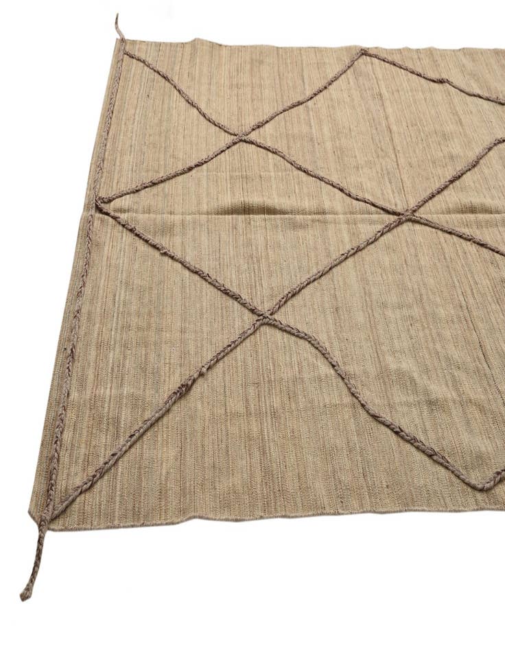 Detail image of 6' 2 x 8' 4  Hand Woven Kilim Modern Wool Rug