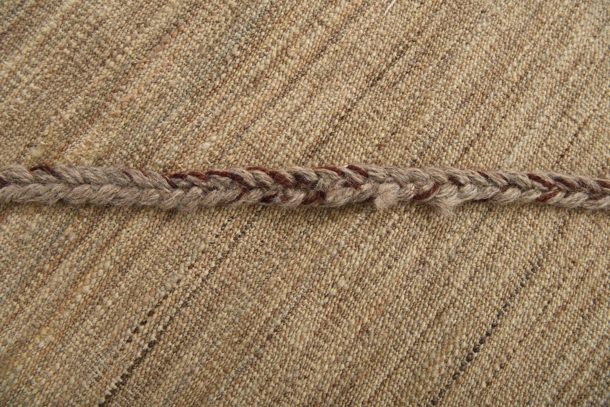 6' 2 x 8' 4 Hand Woven Kilim Modern Wool Rug